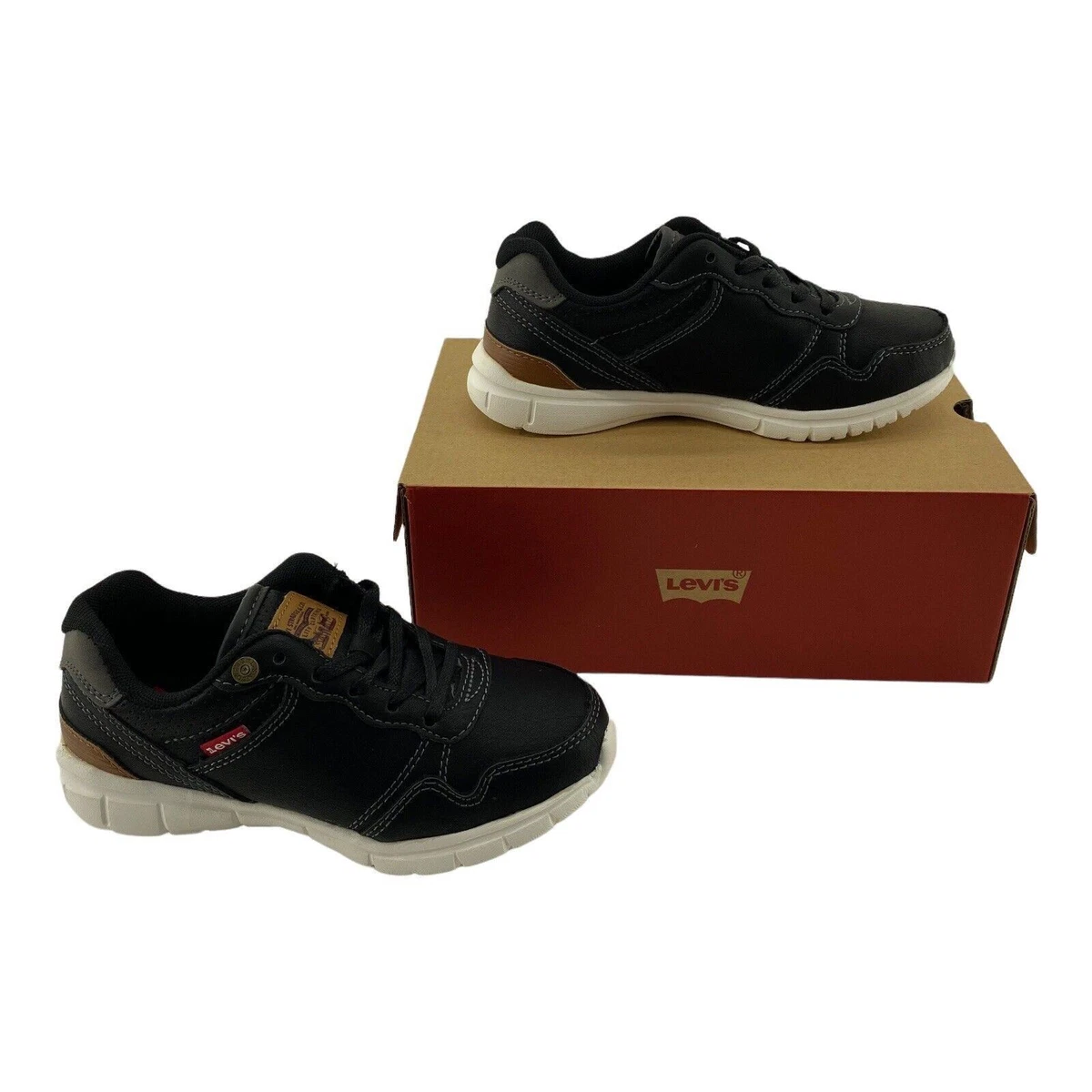 Levis Shoes Boys US Kids Size 2 Pre School Colby Burnish Black