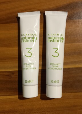 2 x Clairol Natural Instincts Brilliant Shine Conditioner vegan 55ml NEU