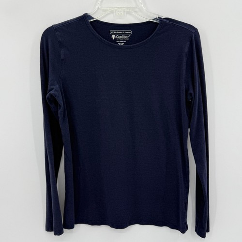 COOLIBAR Morada Everyday Long Sleeve Shirt Womens Size S Blue Crew Neck UPF 50+
