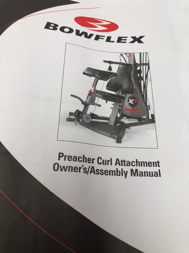 NEW BOWFLEX PREACHER CURL OWNERS MANUAL ASSEMBLY BOOK PART FX-PC MAIN FITNESS 1 - Picture 10 of 12