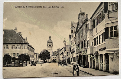 Postcard Erding Schrannenplatz field post 1915 