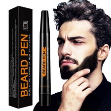 Beard Pencil Filler For Men Black Beard Moustache Pen Waterproof Long Lasting