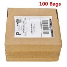 100 Clear Packing List Invoice Envelopes 7.5" x 5.5" Seft Enclosed Slip Pouches