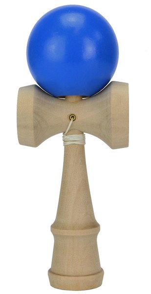Kendama Geschicklichkeitsspiel Aus Holz Mit Kugel An Schnur In Becher Auffangen-image