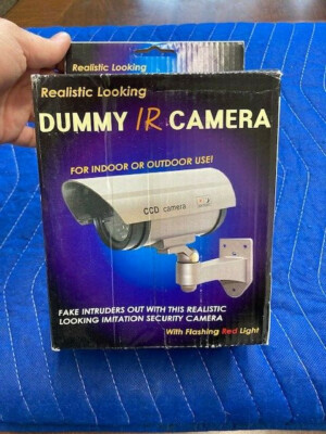 BATTERY POWERED DUMMY CCD IR CAMERA w/ FLASHING LED #SB-DCAM500 in PURPLE (SS2)