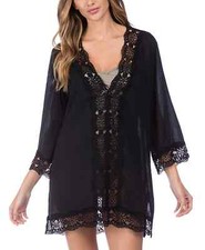 $89 Sanctuary Mango Divas in the Details Tie Strap Swim Coverup Dress XL ymy0223