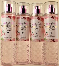 QTY 4 - Bath  Body Works GINGHAM GORGEOUS Fine Fragrance Body Mist Spray 8Oz