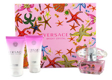 Versace Bright Crystal Set 50 ml EdT + 50 ml Bodylotion + 50 ml Duschgel SALE