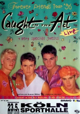 CAUGHT IN THE ACT - 1996 - In Concert - Forever Friends Tour - Poster - Köln
