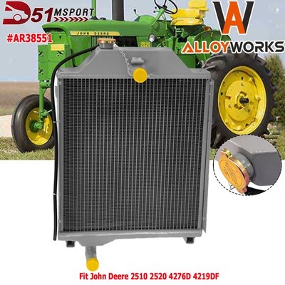 Aluminum Radiator For John Deere 2510 2520 4276D 4219DF Models Tractor #AR38551