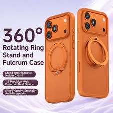 For iPhone 17 18 Pro Max 18 Pro Mag Safe Case Shockproof Rugged Ring Stand Cover