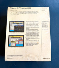Microsoft Windows/286 Operating System for DOS 5.25" Floppy, Factory Sealed
