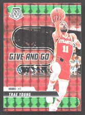 CZB11 - 2024-25 Panini Mosaic - Trae Young #8 - Give and Go - Green Mosaic