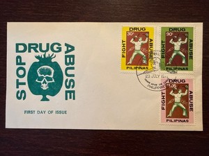 PHILIPPINES FDC COVER 1979 YEAR ANTI NARCOTICS DRUGS HEALTH MEDICINE STAMPS