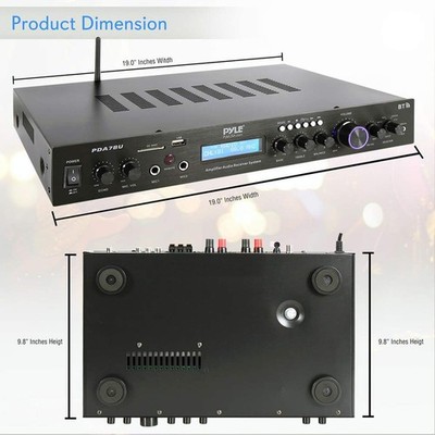 Verstärker 5-Kanal Bluetooth HiFi USB/SD Radio 200W   Pyle PDA6BU DEFEKT (tot)