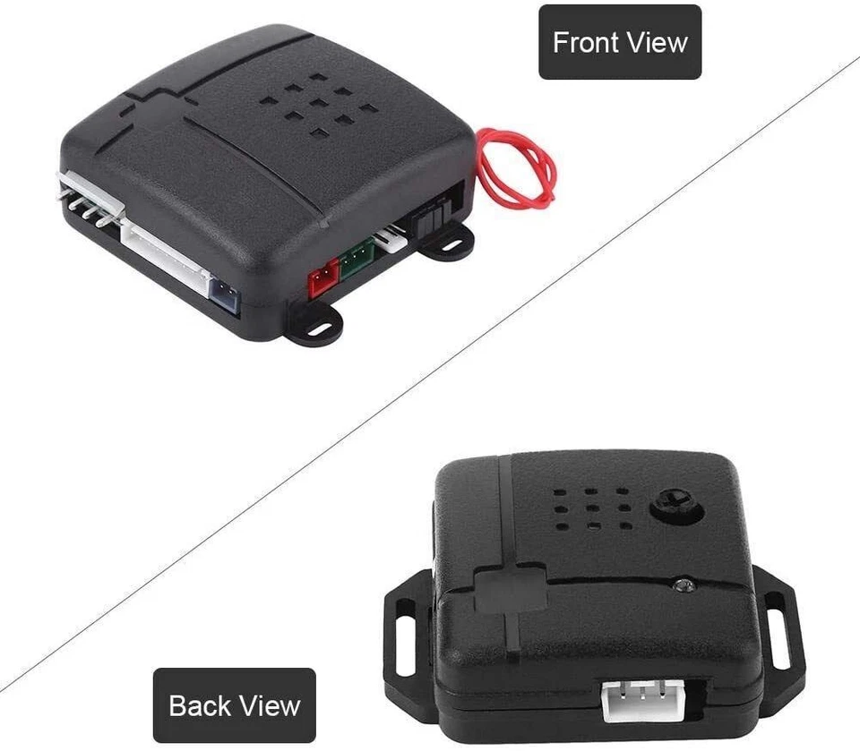 Universal Car Alarm System Security Keyless Entry System with 2 Key Fobs W7I9 - Image 4 of 4