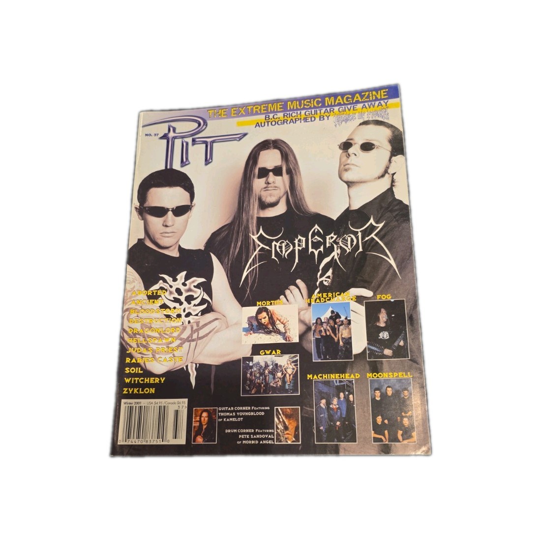 Pit Magazine #37 Winter 2001 Emperor Mortis American Headcharge Fog Gwar Zyklon
