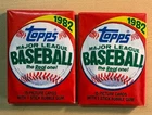 Two (2) 1982 Topps Baseball Card Wax Packs, Cal Ripken Jr. RC