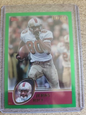 2023 Topps Composite JERRY RICE GREEN HoloFOIL /250 SP #429 🔥 49ers 🐐 HoF 