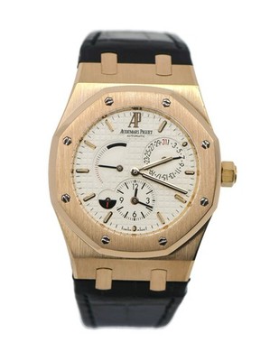 Audemars Piguet Royal Oak Dual Time 18K Rose Gold Watch 26120OR