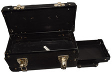 Vintage Drop Side Tool Box Single Drawer With Handle 2 Lock Latch Black Vintage Drop Side Tool Box Single Drawer With Handle 2 Lock Latch Black