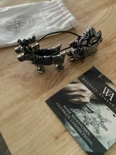 Wendell August Forge Christmas Ornament Figurine 3 pc Set Santa & Reindeer