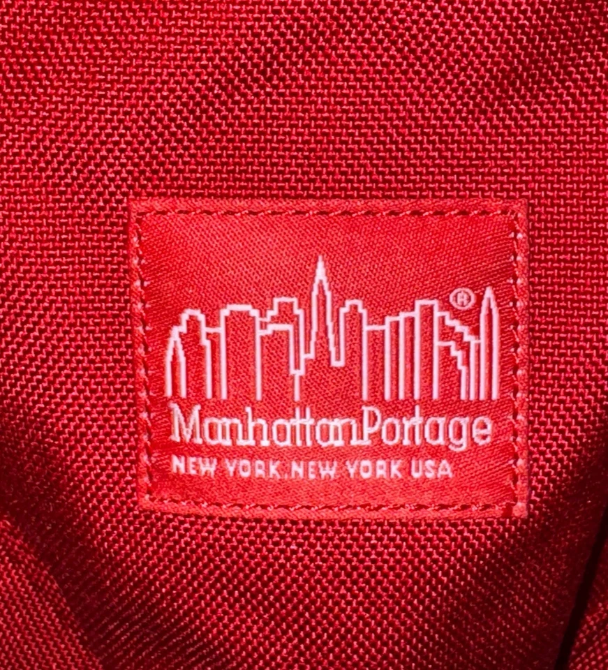 MANHATTAN PORTAGE Puma Collaboration J BAG Large TWCH8681US Big Apple Red Rare Foto 2 de 4