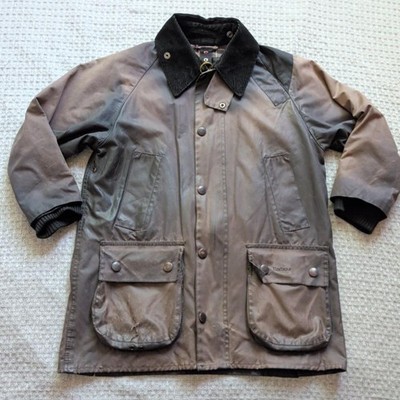 Barbour Bedale Jacket Mens 34 XS Brown Waxed Cotton Made England Field Outdoor