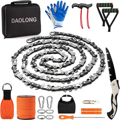 High Limb Rope Saw 55 Inch Rope Saw for Tree Saw High Limb and Folding Camping S