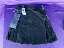 UT Black Utility Pocket Kilt Size 36 Techwear Festival Punk UT Kilts Scotland