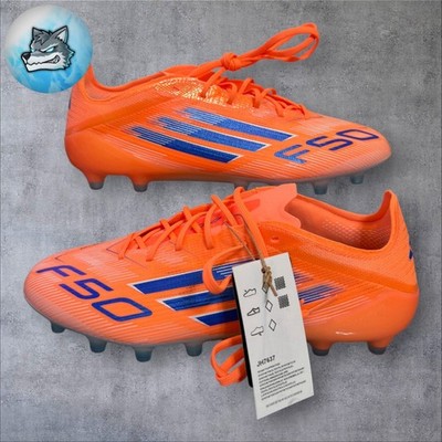 Men's Adidas F50 Elite AG Soccer Cleats Beam Orange Blue JH7637