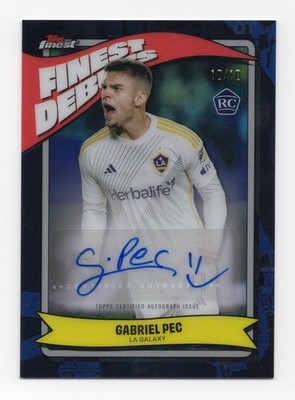 2023/24 Topps Finest MLS #FDAGP Gabriel Pec Finest Debut Autograph Black 10/10