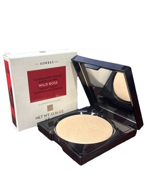 Korres WILD ROSE Instant Brightening + Illuminating Facial Powder 1.35 oz New