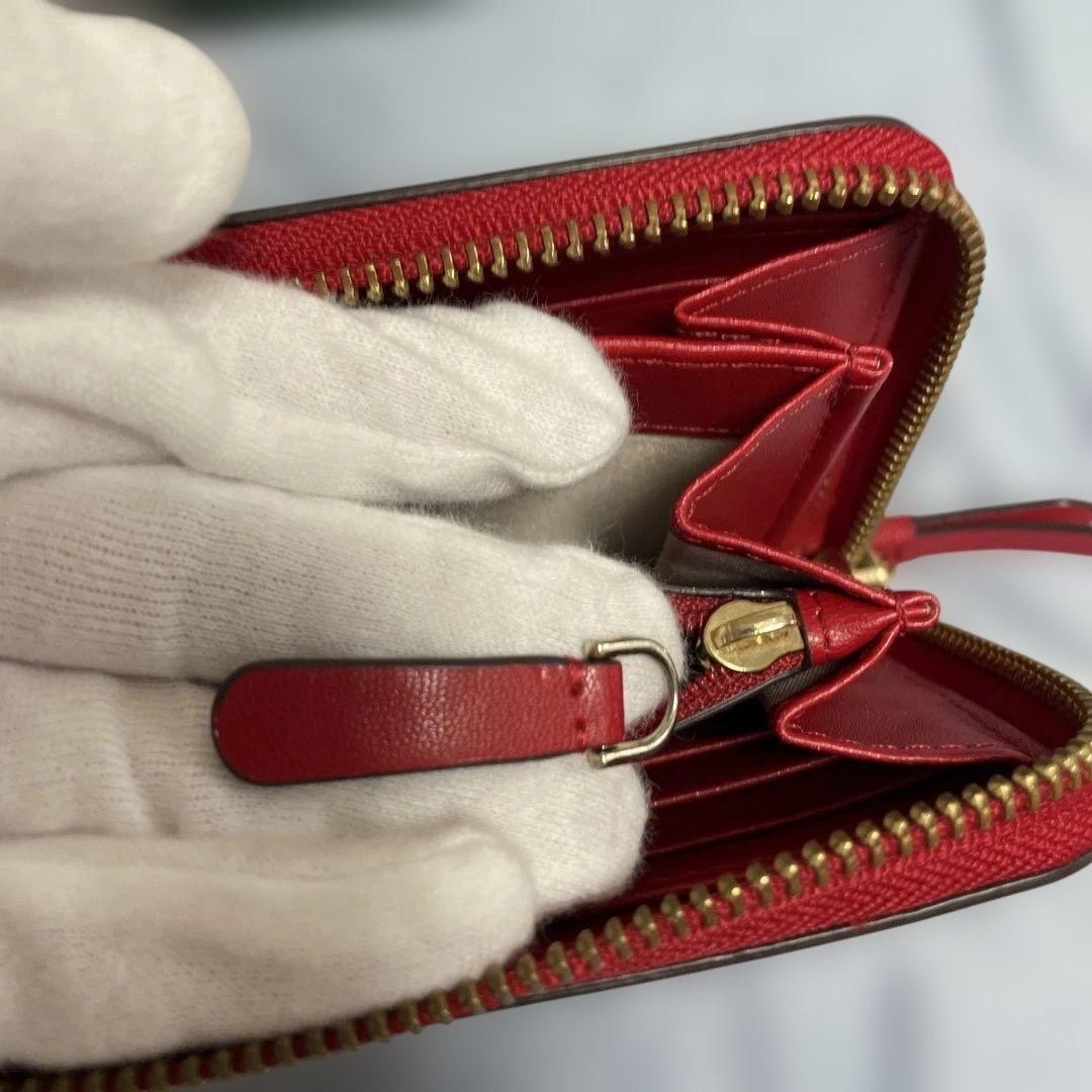 KATE SPADE Long Wallet Red Leather Mint Condition with Box thumbnail 6