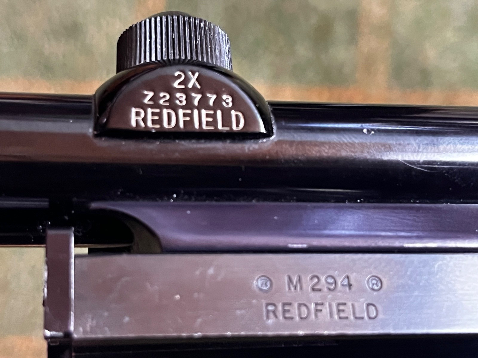 VINTAGE REFIELD FRONTIER M-294 LONG EYE RELIEF 2X FIXED RIFLE SCOPE 3/4"TUBE-BLU