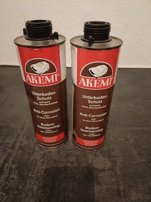 2x  Unterbodenschutz auf Wachsbasis, Akemi 1L - schwarz für Druckluftpistole