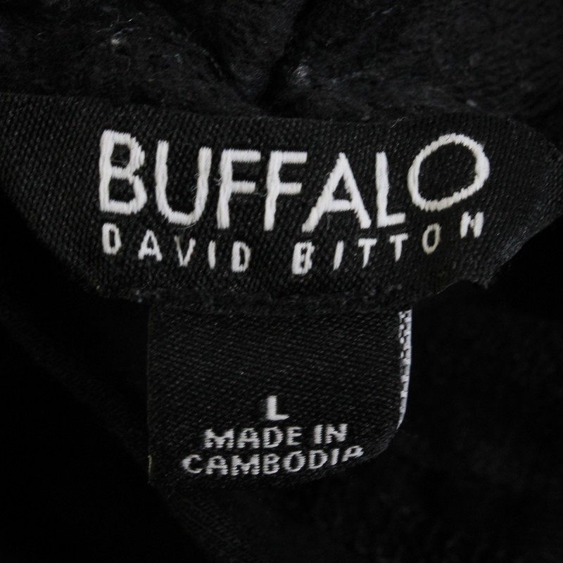 Buffalo David Bitton Solid Black Pullover Hoodie … - image 5