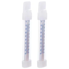  2 Pcs Freezer Temperature Instrument Commercial Refrigerator Thermometer