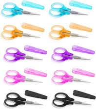 10 Pcs Small Scissors All Purpose, Stainless Steel Sharp Mini Detail Craft