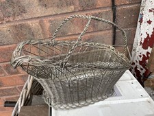 Vintage 1970s Silver Plated  Basket For Wine Bottle