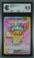 PIKACHU EX 277/217 Gradée CCC 9,5 FR HEROS TRANSCENDANTS