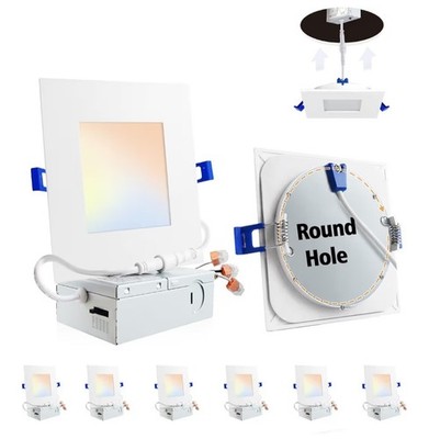 Square Led Recessed Lighting Square Led Ceiling Light 14W 2700K-5000K Selectable