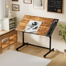 Mesa de dibujo ajustable inclinable mesa arte artesanía escritorio hogar oficina estudio trabajo