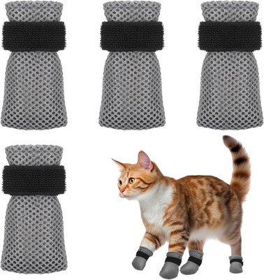 4 Pcs Cat Mittens to Prevent Scratching Adjustable Cat Claw Protectors Covers Me