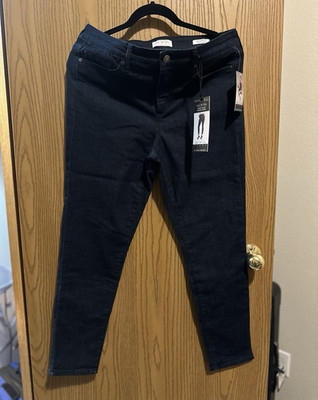 SOFIA Jeans by Sofia Vergara Women s Blue Flat Front Skinny Ankle Pants 10