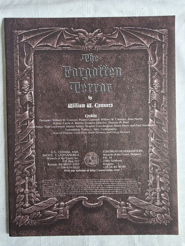 Ad&d Advanced Dungeons and Dragons Ravenloft The Forgotten Terror - Picture 4 of 10