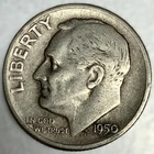 1950-S Roosevelt Dime Circulated Condition 90% Silver Better Date US Coin- 3506