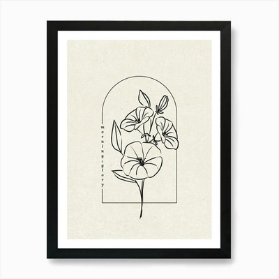 Morning Glory Kunstdruck gerahmtes Wandbild Poster Leinwanddruck Bild