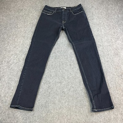 7 For All Mankind Herren Jeans Slim Skinny 31 32 Stretch Dunkelblau Indigo Luxe