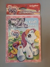 2003 MY LITTLE PONY PARTY BIRTHDAY PARTY INVITATIONS HEY PONY GIRL 